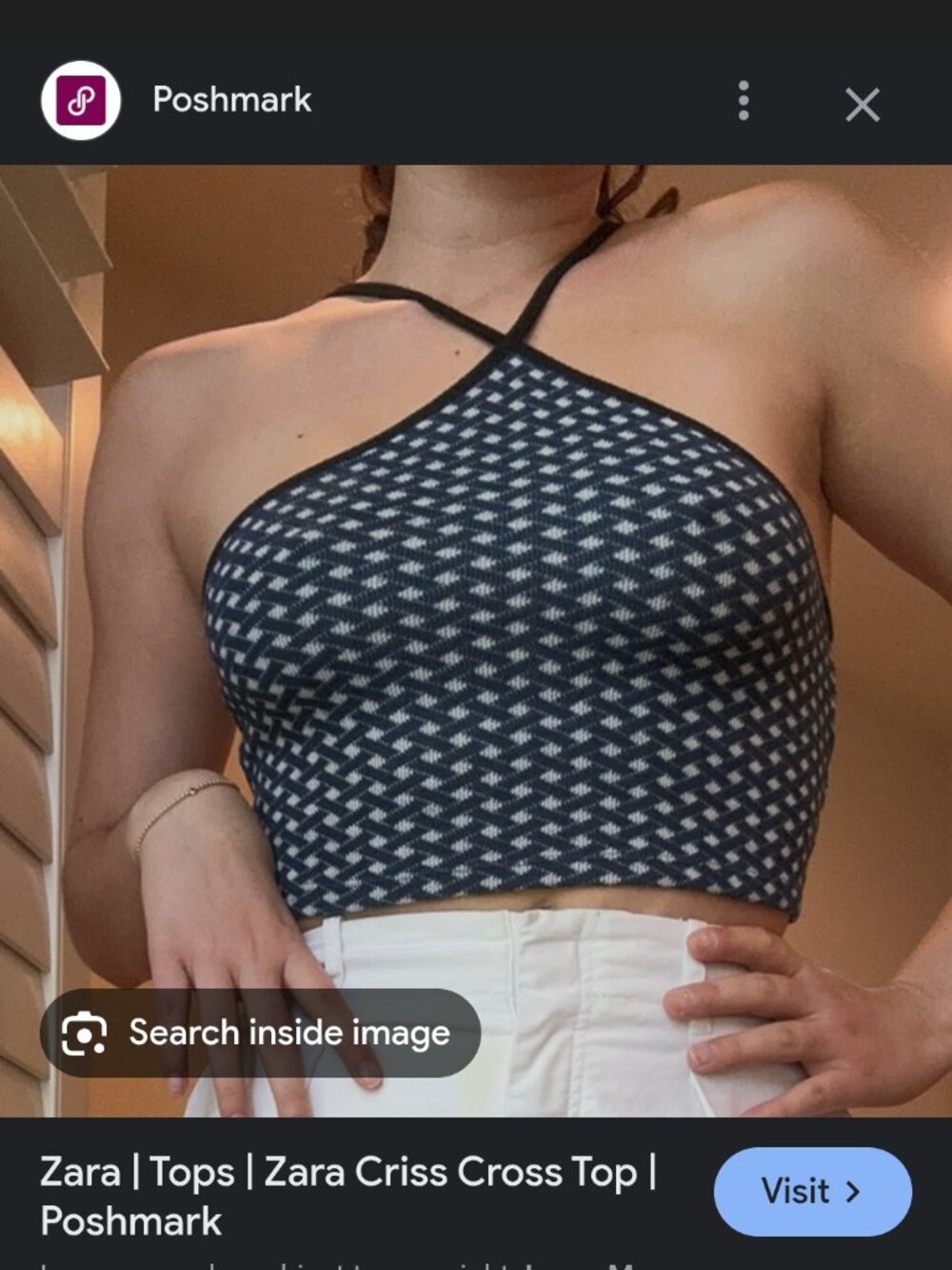 Zara Criss Cross Top